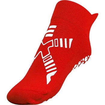 Pánské ponožky R-EVENGE Technické protiskluzové ponožky pro děti, s recyklovaným vláknem, červenobílé BÍLÁ|ČERVENÁ