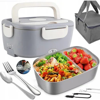 Termobox ELEKTRICKÝ OBĚDOVÝ BOX 1.5L DO AUTA KAMIONU VYHŘÍVANÝ TERMOS NA JÍDLO