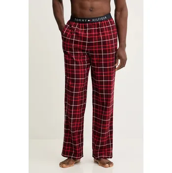 Dámské noční prádlo Pyžamové kalhoty Tommy Hilfiger UM0UM03589 burgundské 83X, vel. L