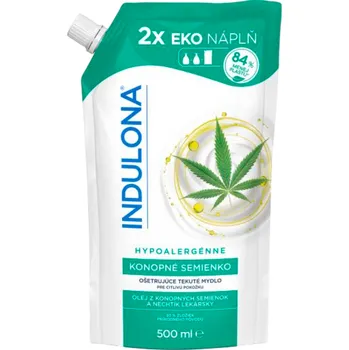Mýdlo Indulona tekuté mýdlo Konopné semínko, náhradní náplň, 500 ml IDDRZEX13181