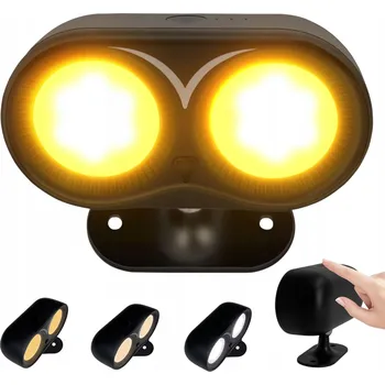 Lampička OTOČNÁ O 360° LAMPA ŚCIENNA DO LOŽNICE MAGNETICKÁ LED USB SVÍTILNA