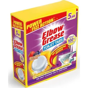 WC čistič Elbow Grease vonné pěnící a čistící tablety do WC Berry Blast 5ks IDDRZEX04582