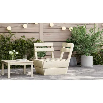 Zahradní pohovka Dílčí rohová pohovka z palet impregnované smrkové dřevo IM_315634