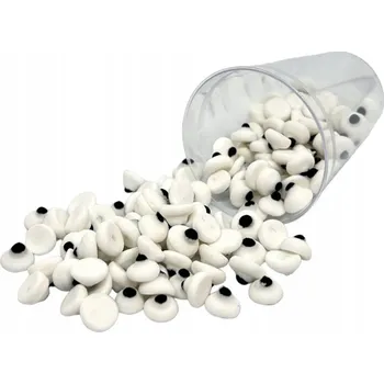 Jedlá dekorace na dort POSYPKA HALLOWEEN OČI 80 KUSŮ CUKROVÉ DEKORACE NA DORT