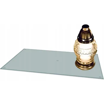 Obraz Podložka NA HŘBITOV pod svíčky květiny 52x35 Průhledná na POMNÍK