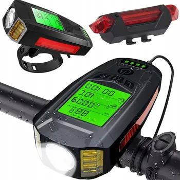 Cyklosvítilna Výkonné přední světlo na kolo 600 lm, IPX4, 1200mAh, USB-C, 5 režimů