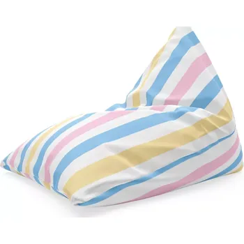 Sedací pytel Sablio Sedací vak Triangl Barevné pruhy: 120 x 100 x 100 cm