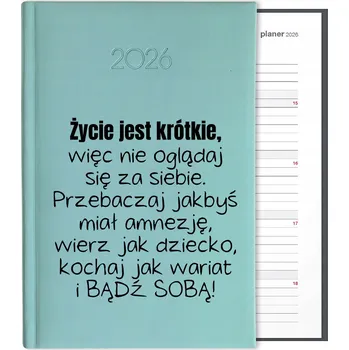 Kalendář Knižkový kalendář 2026 A5 FunnyCase modrý