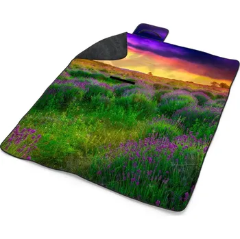 deka Sablio Plážová deka Levandulové pole: 200x140 cm