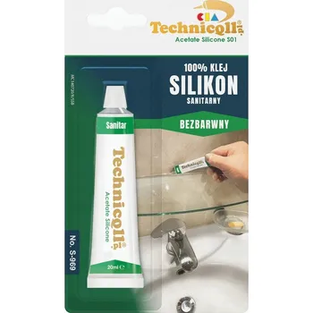 stavební silikon Sanitární silikon bezbarvý 20 ml Technicqll