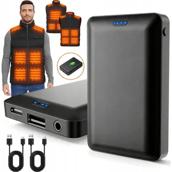 Powerbanka POWERBANK 5000MAH USB RYCHLÝ VÝKONNÝ POWER BANK PRO VYHŘÍVANÁ ZAŘÍZENÍ 2KS