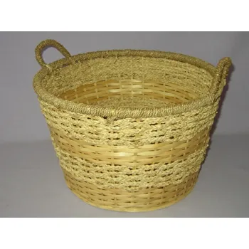 Koš na prádlo Bambusový koš natural velikost L - kopie