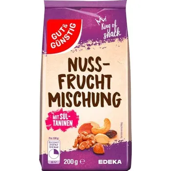 GG Směs ořechů a rozinek, 200g IDDRZEX04394