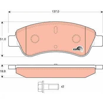 Brzdová destička TRW GDB1463