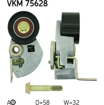 Napínací kladka, ozubený řemen, VKM 75628