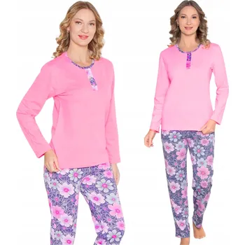 Dámské noční prádlo Morella dámské pyžamo bavlna růžové, velikost XL