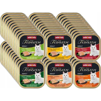 Krmivo pro kočku Animonda vom Feinsten Adult S NÁPLNÍ miska 96x100g - mix chutí s náplní