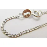 Klenoty Budín Dámský zlatý řetízek z bílého zlata PANCER 585/1,72gr 50cm HK6290 (Klenoty Budín Dámský zlatý řetízek z bílého zlata PANCER 585/1,72gr 50cm HK6290)