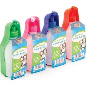 Miska pro psa Pets Play cestovní lahev na vodu pro psy, mix barev 300ml IDDRZEX05361