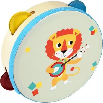 Hudební nástroj pro děti Rex London dětská tamburína s motivem zvířat IDDRZEX06048