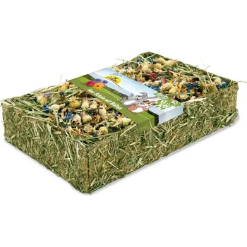 Krmivo pro hlodavce JR Farm Krabička se senem a květy 100 g