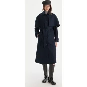 Dámský kabát Hunter Trenčkot Keltie HARW0014251 Tmavomodrá Regular Fit XL