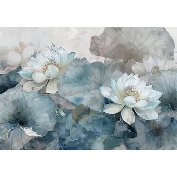 Fototapeta FOTOTAPETA KVĚTINY BETON LOFT ABSTRAKCE NA ZEĎ LOŽNICE OBÝVACÍ POKOJ 400x280