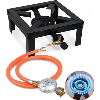 Turistický vařič PLYNOVÝ TABURET LITINOVÝ HOŘÁK NA LÁHEV VAŘIČ TURISTICKÝ HADICE 8KW