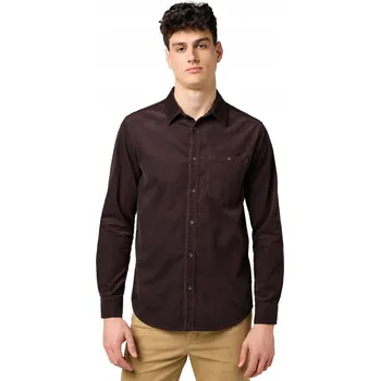 Pánská košile Košile Wrangler 1 PKT CORDUROY SHIRT 112371528 Krémová (Mole) M