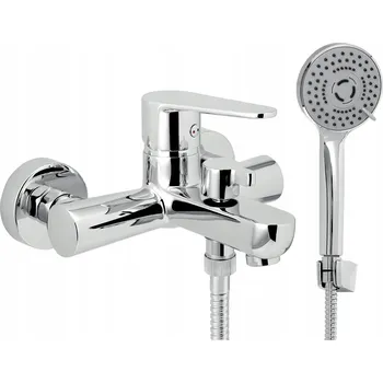 Vodovodní baterie Nástěnná vanová baterie NOVASERVIS stříbrná