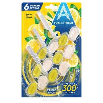 WC čistič Astonish WC závěsy Citron 3ks