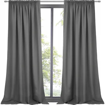 Obraz Grafitová matná hladká Závěs na pásce dekorace na okno 145x270T