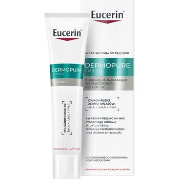 Pleťový krém Eucerin DermoPure Clinical peelingová a vyhlazující kúra na obličej, 40 ml