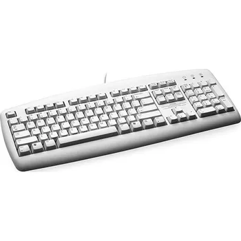 Klávesnice Logitech Value Keyboard, USB+PS2, CZ, bílá Jednoduchá, ale elegantně štíhlá a oblá klávesnice od společnosti Logitech se výborně hodí k moderním počítačům a vypadá skvěle na každém stole. Balení obsa