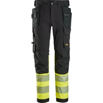 Pánské kalhoty Pánské pracovní kalhoty Snickers reflexní strečové kalhoty 6231 žluté 152