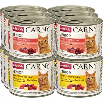 Krmivo pro kočku Animonda KOT Carny Senior mix chutí konzerva SADA 12x200g