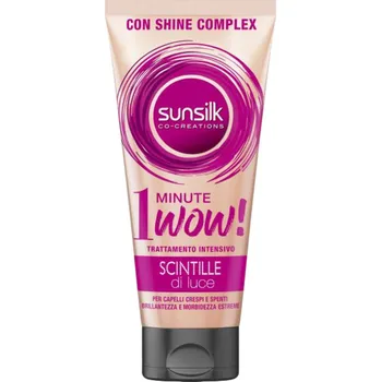 Vlasová regenerace Sunsilk maska pro lesklé vlasy Scintille Di Luce 1 Minute Wow, 180 ml IDDRZEX11169