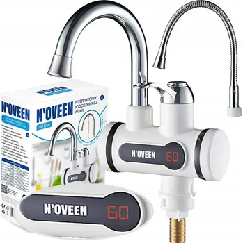 Průtokový ohřívač Průtokový ohřívač vody na desku 60 stupňů bílý 230V Noveen IWH360