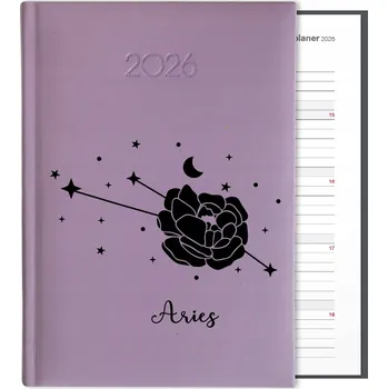 Kalendář Knižní kalendář 2026 A5 FunnyCase fialový