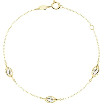 Náramek Zlatý náramek s perlami - AP543-9571