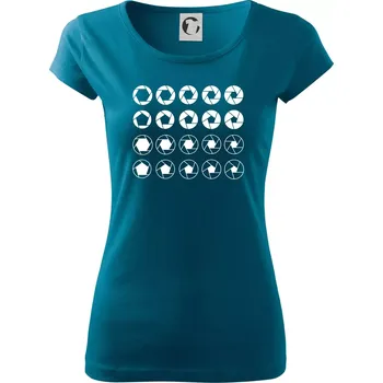 Dámské oblečení Foto clony - Dámské triko Pure - XL ( Petrolejová )