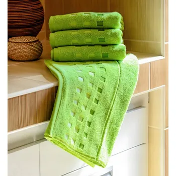 Ručník Mikrofroté osuška ZORA, zelená, 70x140cm