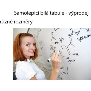 Kancelářský nábytek Výprodej - samolepicí bílá tabule - různé rozměry - 20 x 100 cm