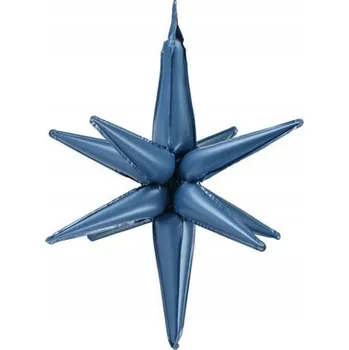Fóliový balónek Hvězda 3D, 70 cm, tmavě modrá