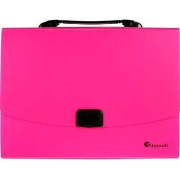 Pořadač s přihrádkami, s rukojetí A4 Titanum