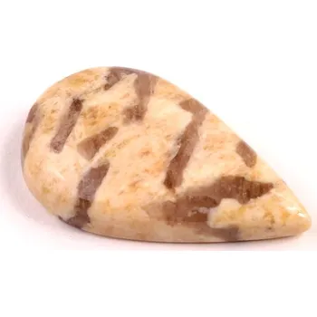 Přírodní kámen Kabošon Grafický Feldspar č.7332 (34x19x7mm)
