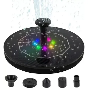 Zahradní dekorace Solar Solární fontána s akumulátorem 8x LED