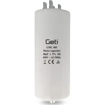 Kondenzátor Kondenzátor rozběhový motorový 40uF 450V GETI GMC 40F