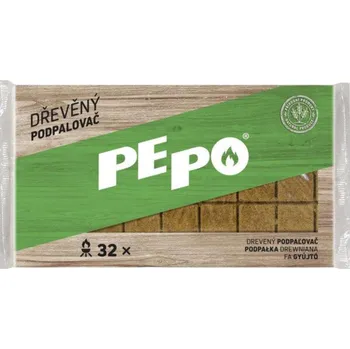 Podpalovač PE-PO dřevěný podpalovač, 32 podpalů, krabička IDDRZEX11330