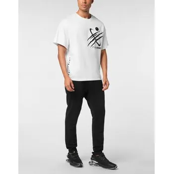 Pánské tričko Plein Sport T-Shirt 28477 Bílá Regular Fit 5XL